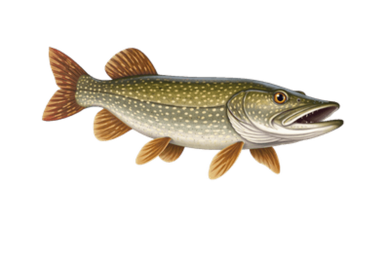 Illustratie van een Snoek