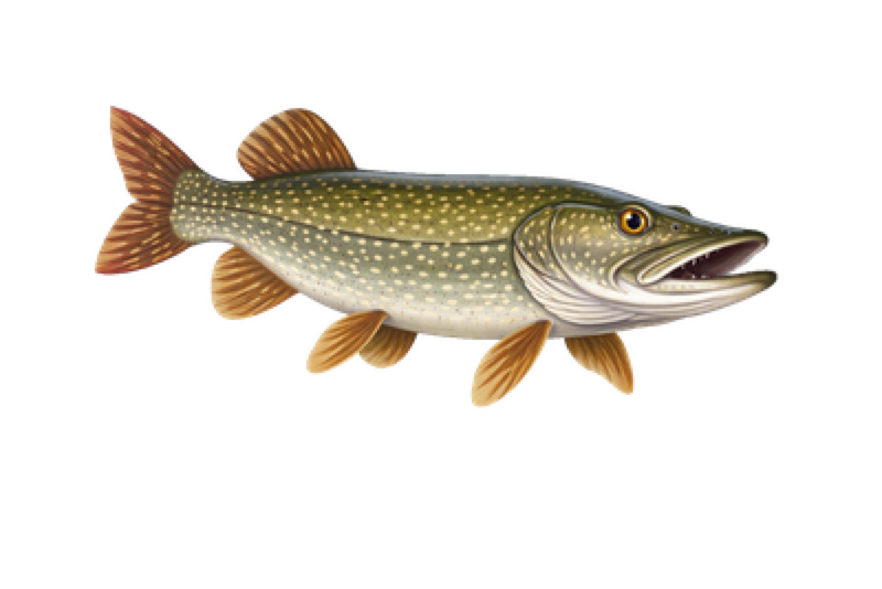 Illustratie van een Snoek